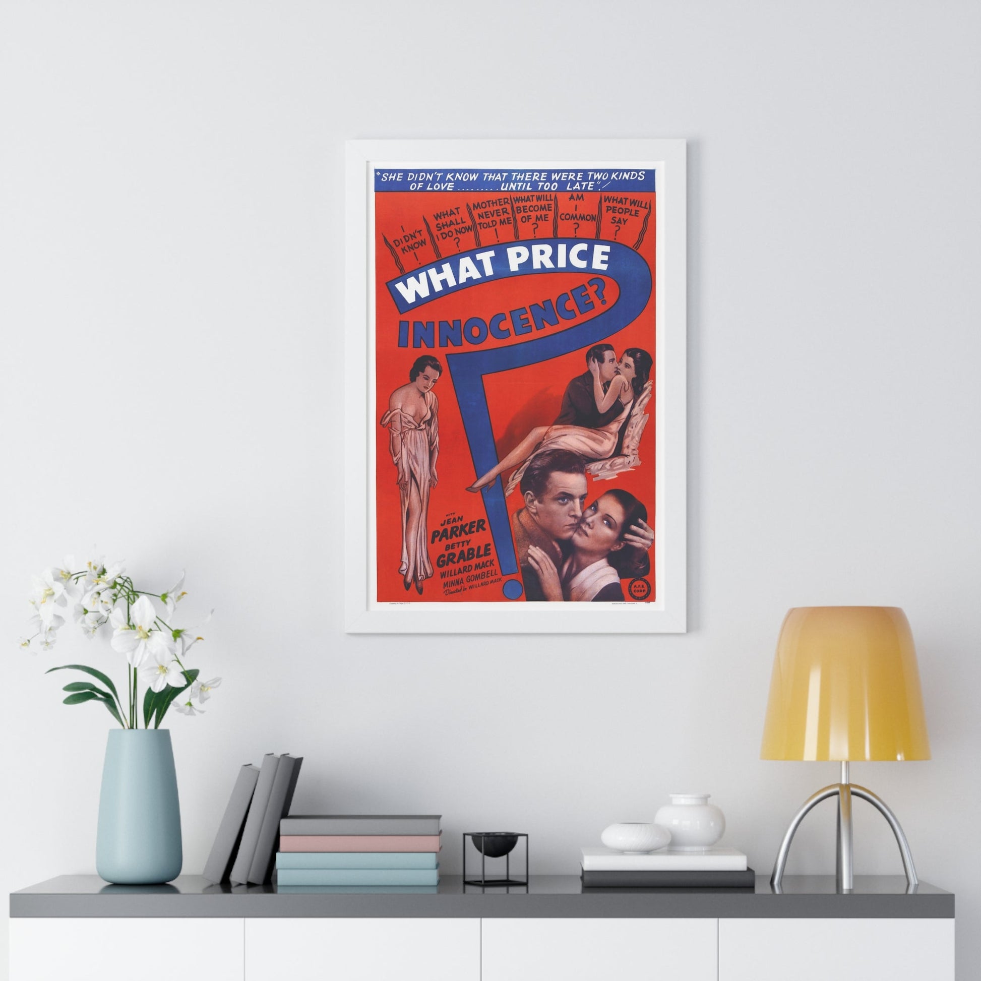 WHAT PRICE INNOCENCE 1933 - Framed Movie Poster-The Sticker Space