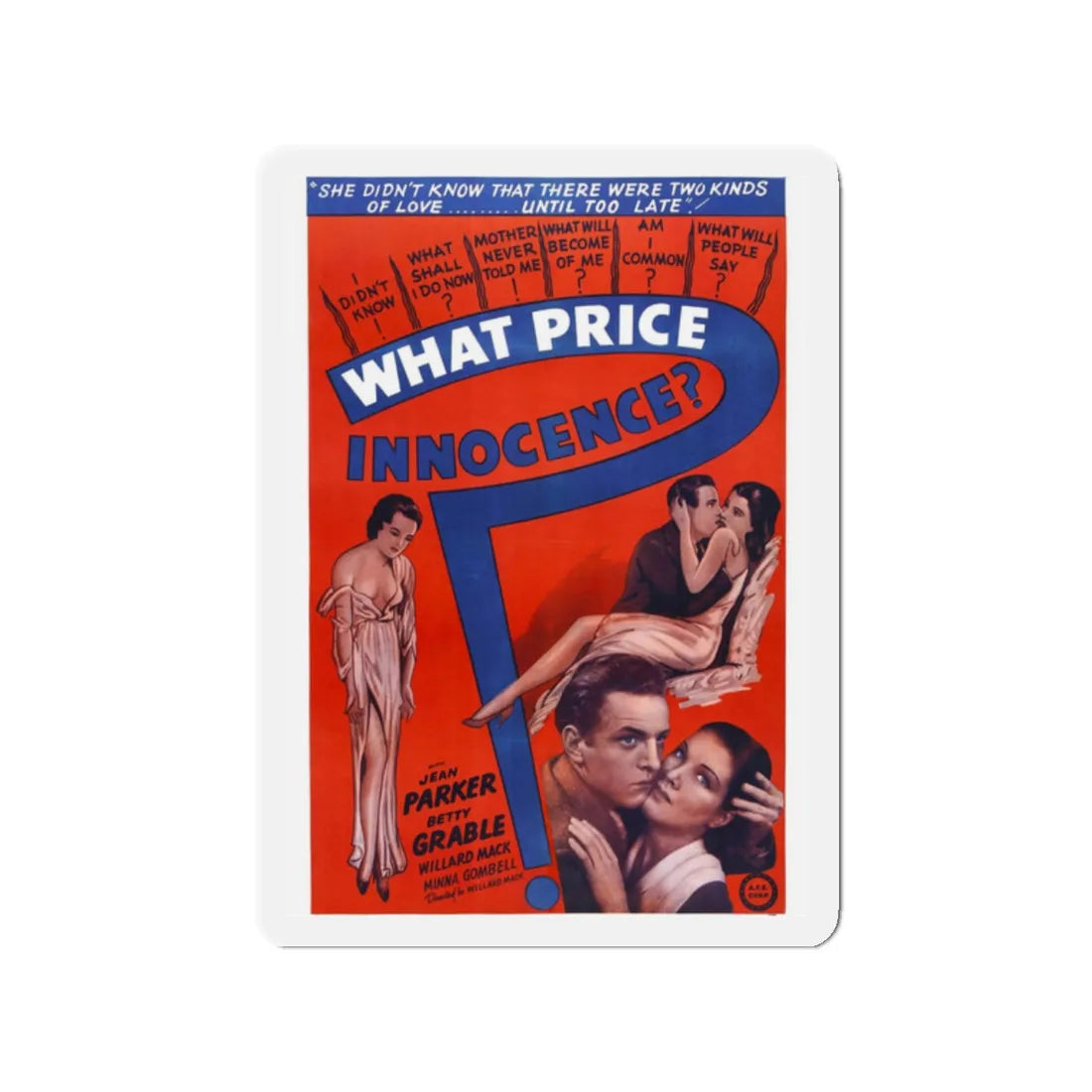 WHAT PRICE INNOCENCE 1933 Movie Poster - Refrigerator Magnet 2 Inch - The Sticker Space