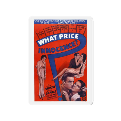 WHAT PRICE INNOCENCE 1933 Movie Poster - Refrigerator Magnet 2 Inch - The Sticker Space