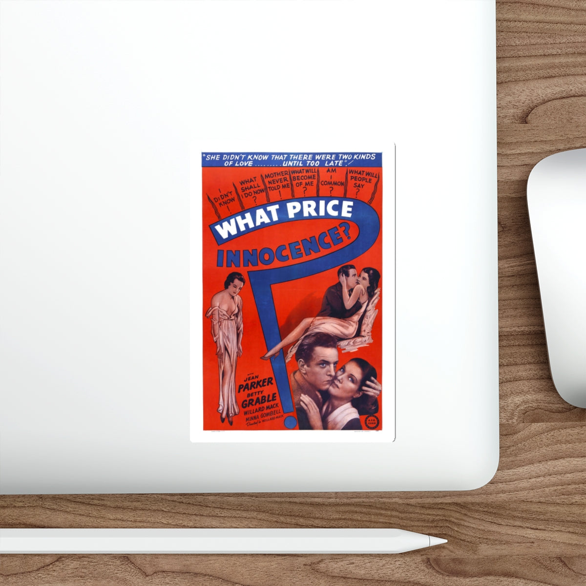 WHAT PRICE INNOCENCE 1933 Movie Poster STICKER Vinyl Die-Cut Decal-The Sticker Space