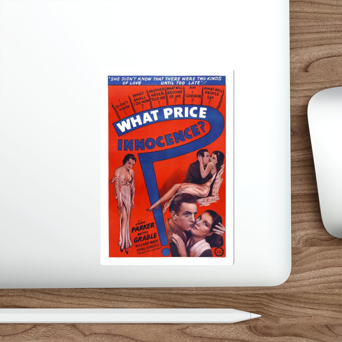 WHAT PRICE INNOCENCE 1933 Movie Poster STICKER Vinyl Die-Cut Decal-The Sticker Space