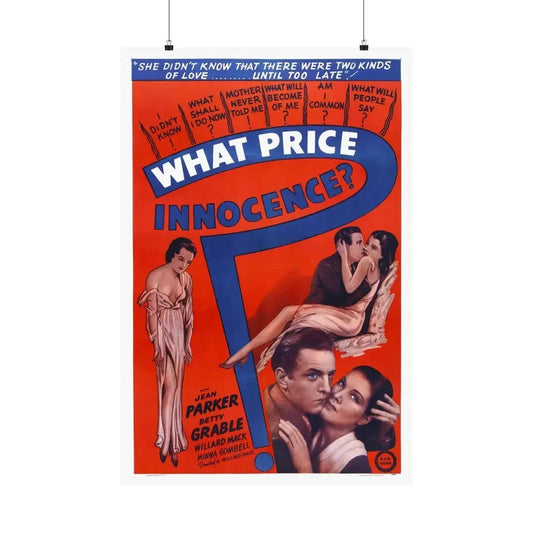 WHAT PRICE INNOCENCE 1933 - Paper Movie Poster 24″ x 36″ Matte - The Sticker Space