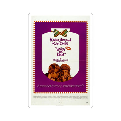 What's Up Doc 1972 Movie Poster STICKER Vinyl Die-Cut Decal 4 Inch - The Sticker Space