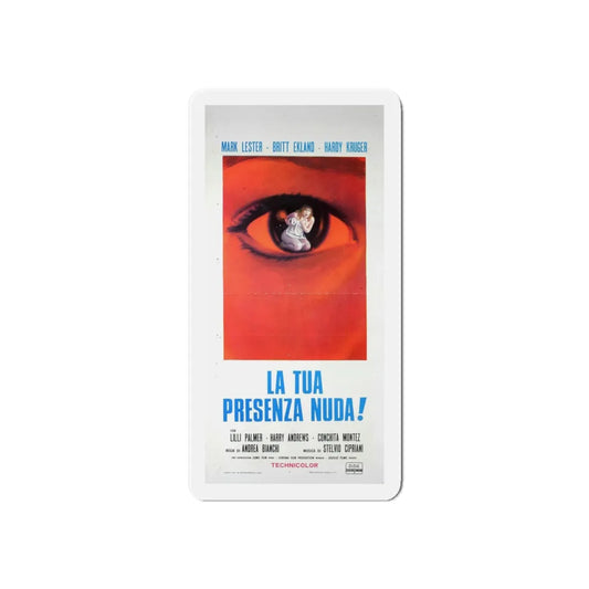 WHAT THE PEEPER SAW (ITALIAN) 1972 Movie Poster - Refrigerator Magnet 6 Inch - The Sticker Space
