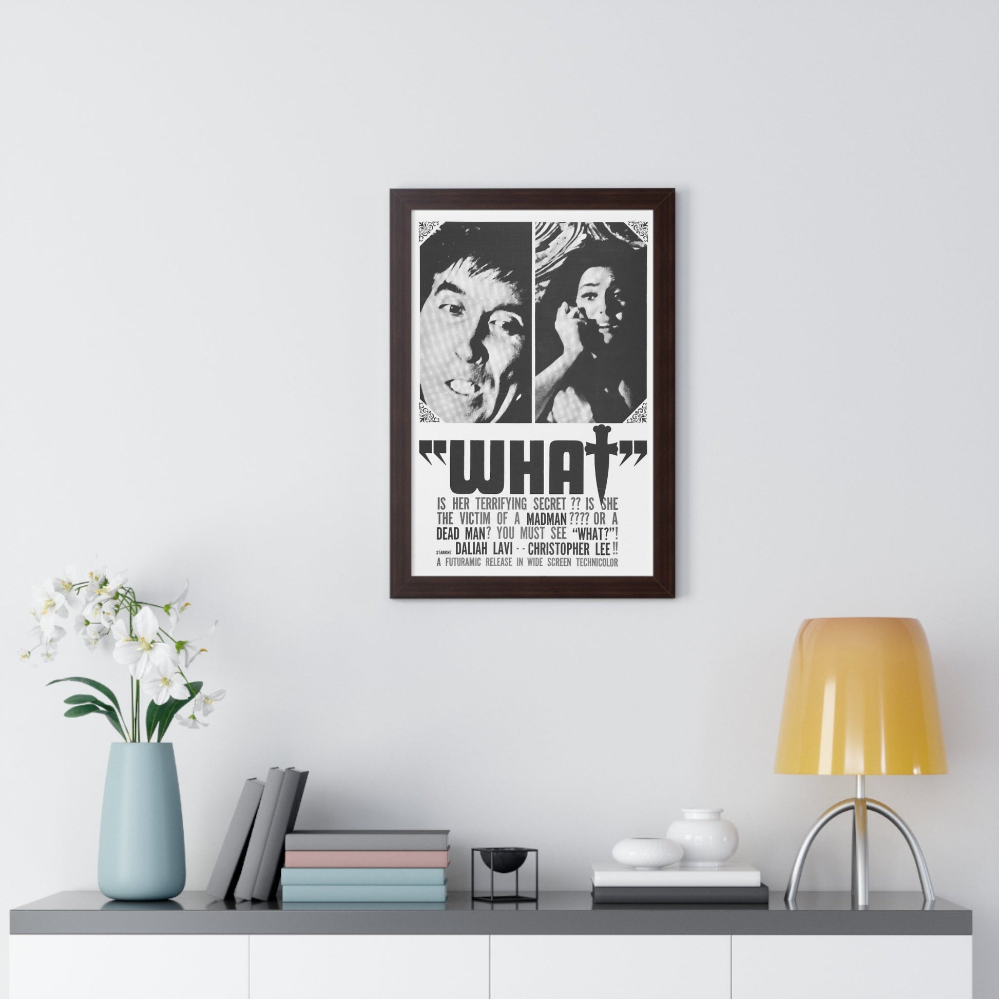 WHAT (THE WHIP AND THE BODY) 1963 - Framed Movie Poster-The Sticker Space