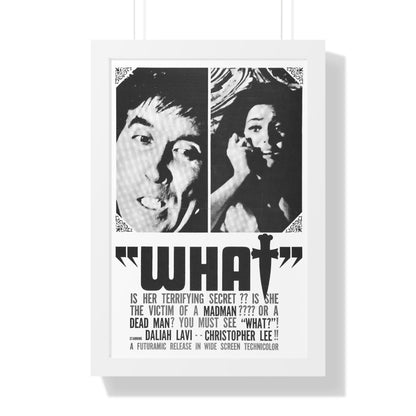 WHAT (THE WHIP AND THE BODY) 1963 - Framed Movie Poster-16″ x 24″-The Sticker Space