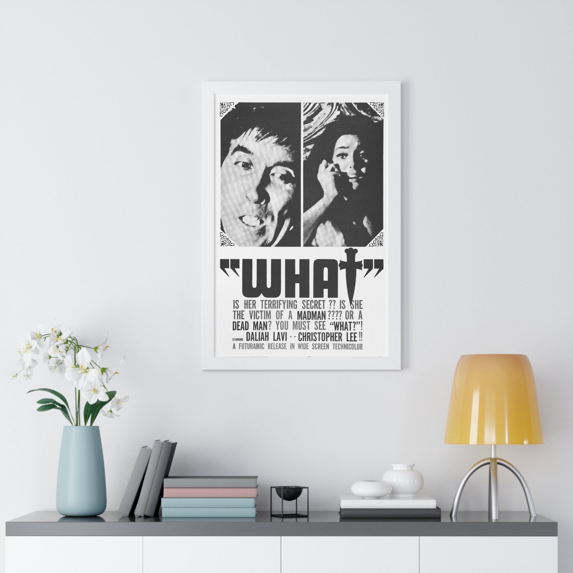 WHAT (THE WHIP AND THE BODY) 1963 - Framed Movie Poster-The Sticker Space