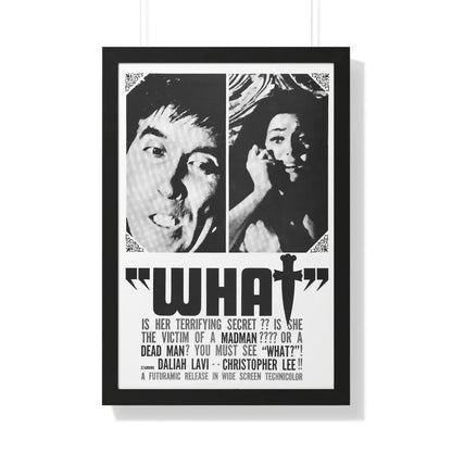 WHAT (THE WHIP AND THE BODY) 1963 - Framed Movie Poster 20" x 30" Black - The Sticker Space