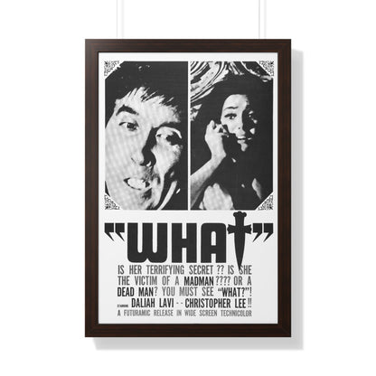 WHAT (THE WHIP AND THE BODY) 1963 - Framed Movie Poster-20" x 30"-The Sticker Space