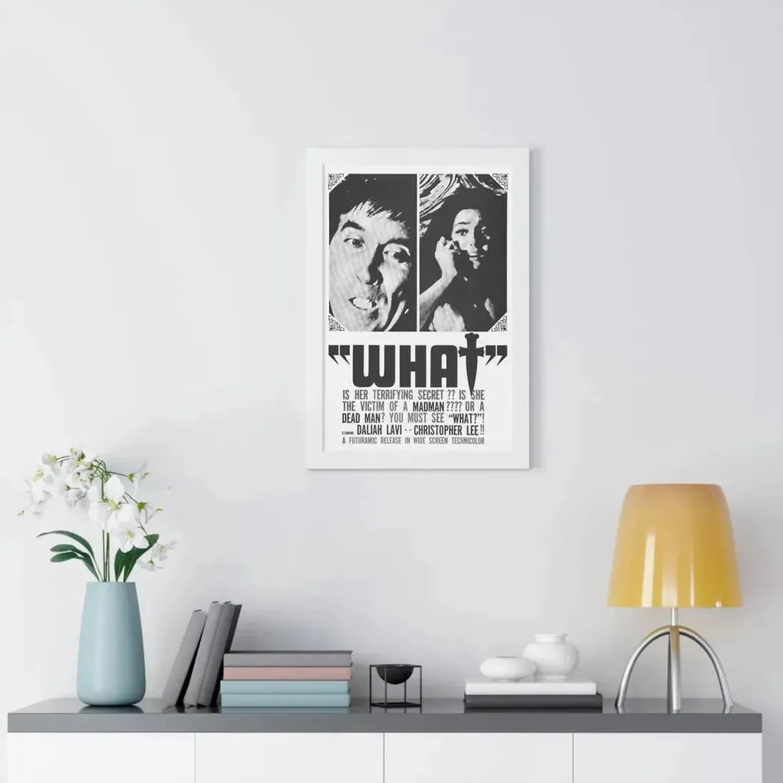 WHAT (THE WHIP AND THE BODY) 1963 - Framed Movie Poster - The Sticker Space