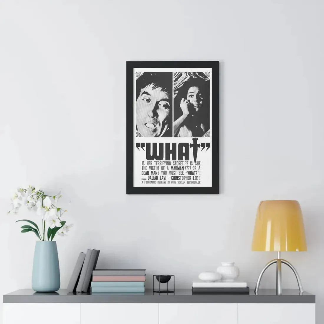 WHAT (THE WHIP AND THE BODY) 1963 - Framed Movie Poster - The Sticker Space