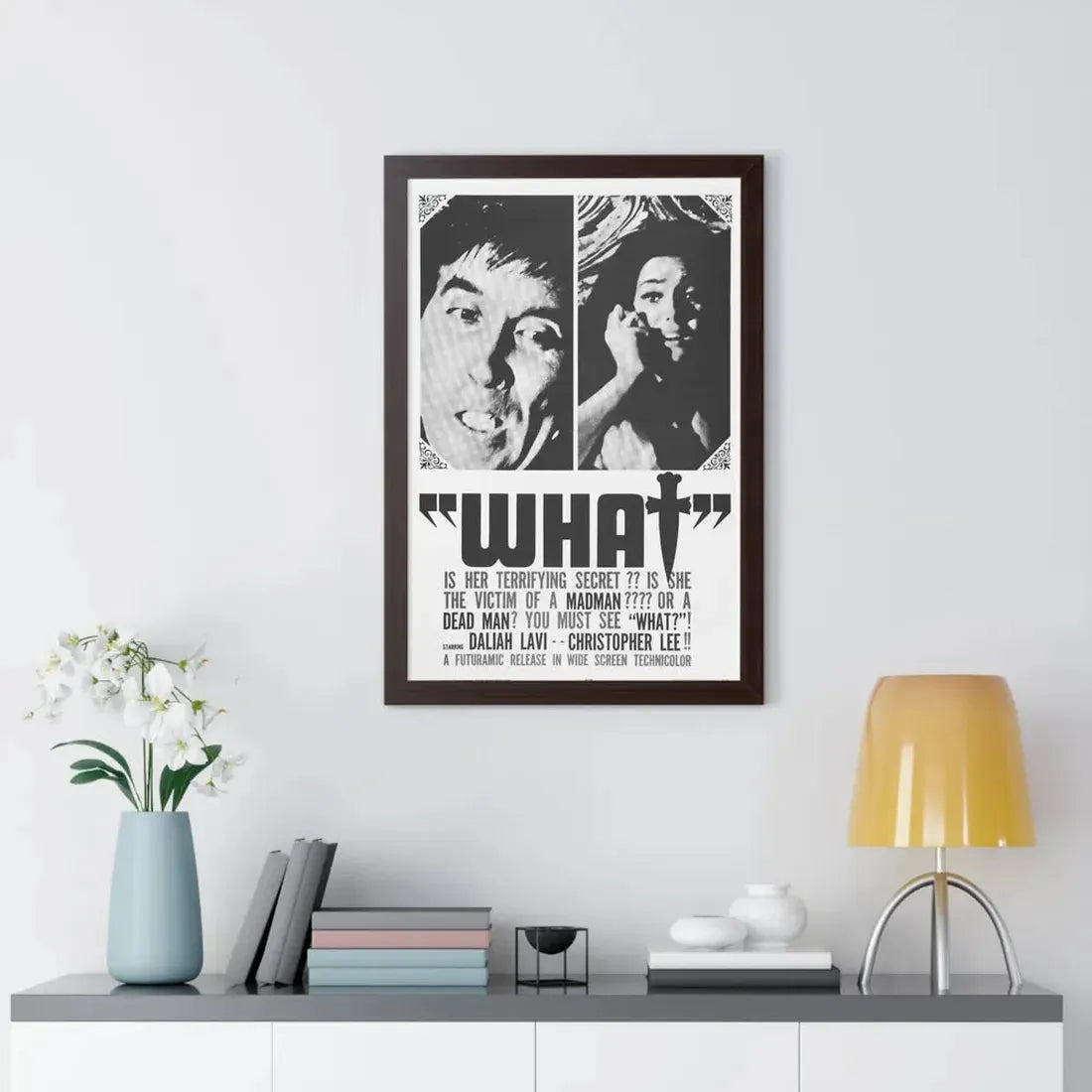 WHAT (THE WHIP AND THE BODY) 1963 - Framed Movie Poster - The Sticker Space
