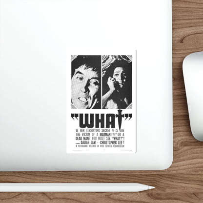 WHAT (THE WHIP AND THE BODY) 1963 Movie Poster STICKER Vinyl Die-Cut Decal-The Sticker Space