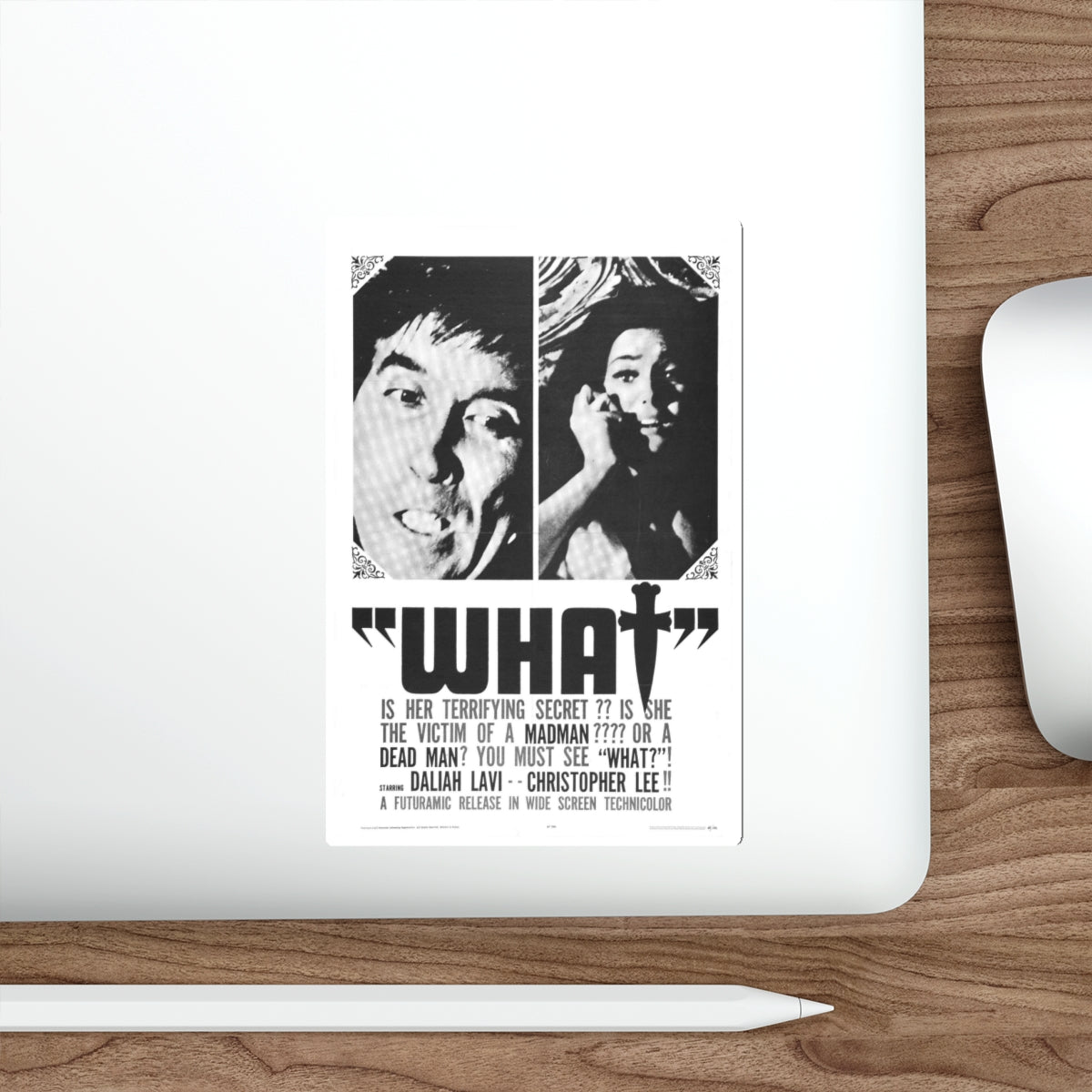 WHAT (THE WHIP AND THE BODY) 1963 Movie Poster STICKER Vinyl Die-Cut Decal-The Sticker Space