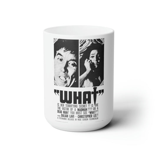 WHAT (THE WHIP AND THE BODY) 1963 Movie Poster - White Coffee Cup 15oz-15oz-The Sticker Space