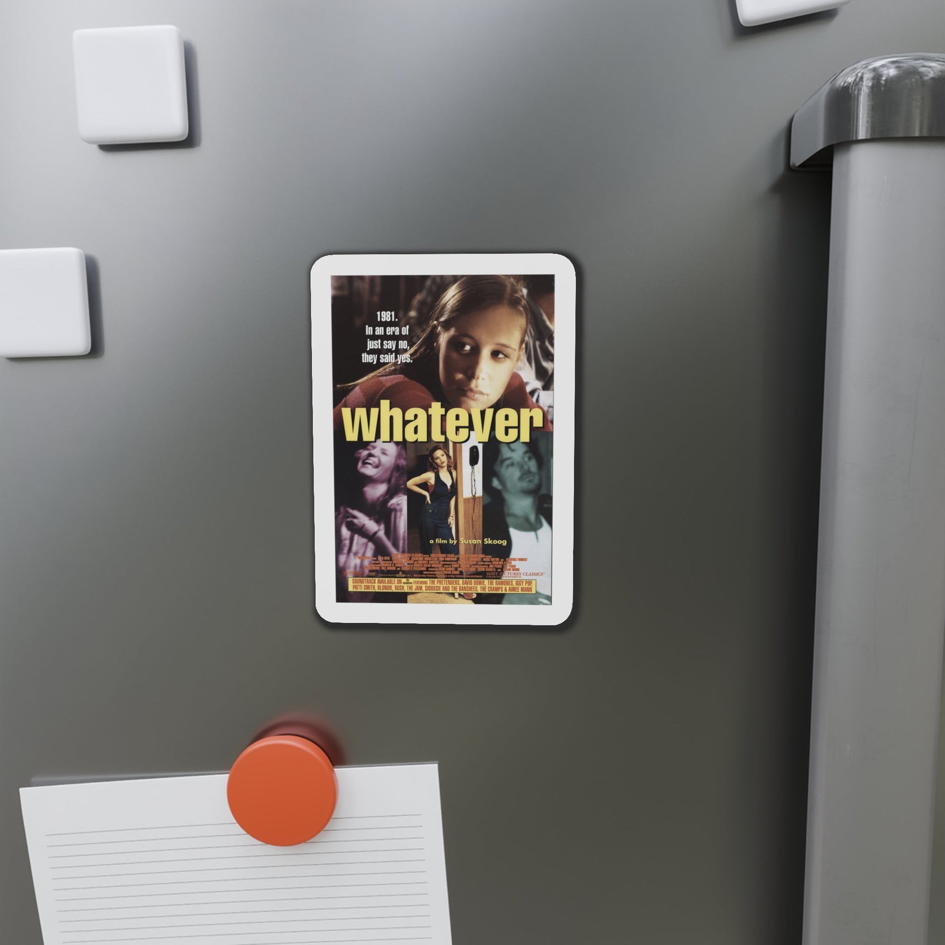 Whatever 1998 Movie Poster Die-Cut Magnet-The Sticker Space
