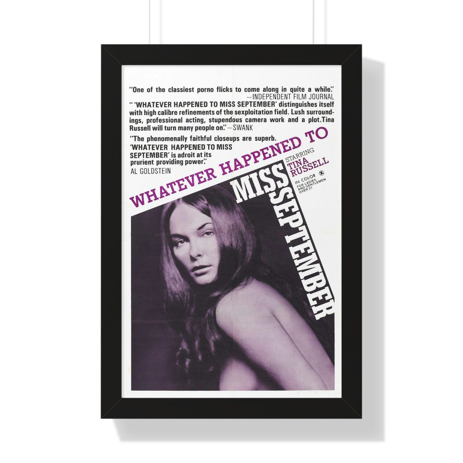 WHATEVER HAPPENED TO MISS SEPTEMBER 1973 - Framed Movie Poster-16″ x 24″-The Sticker Space