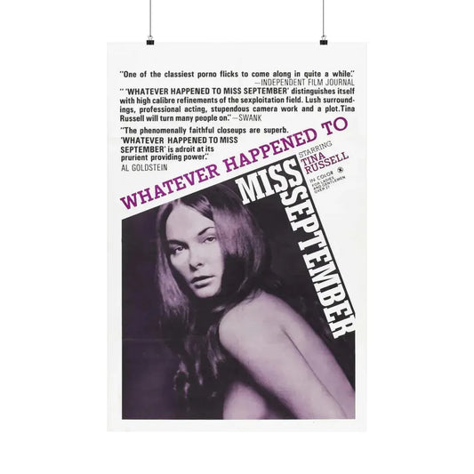 WHATEVER HAPPENED TO MISS SEPTEMBER 1973 - Paper Movie Poster 24″ x 36″ Matte - The Sticker Space