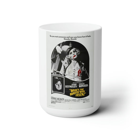 WHAT'S THE MATTER WITH HELEN 1971 Movie Poster - White Coffee Cup 15oz-15oz-The Sticker Space