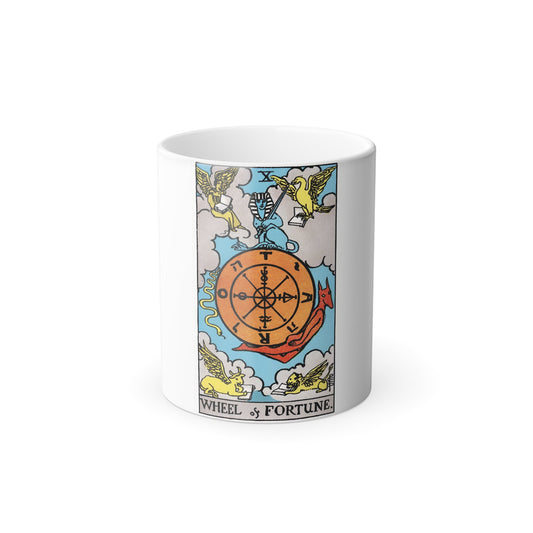Wheel of Fortune (Tarot Card) Color Changing Mug 11oz-11oz-The Sticker Space