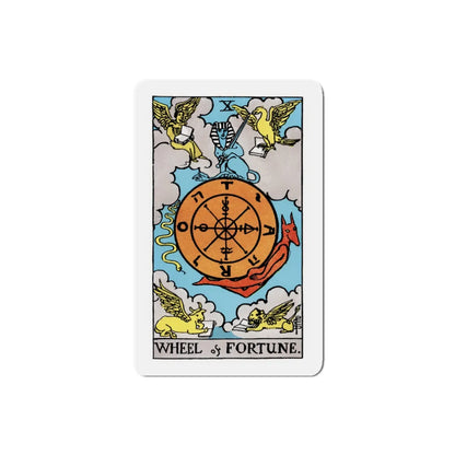 Wheel of Fortune (Tarot Card) Refrigerator Magnet 3 Inch - The Sticker Space