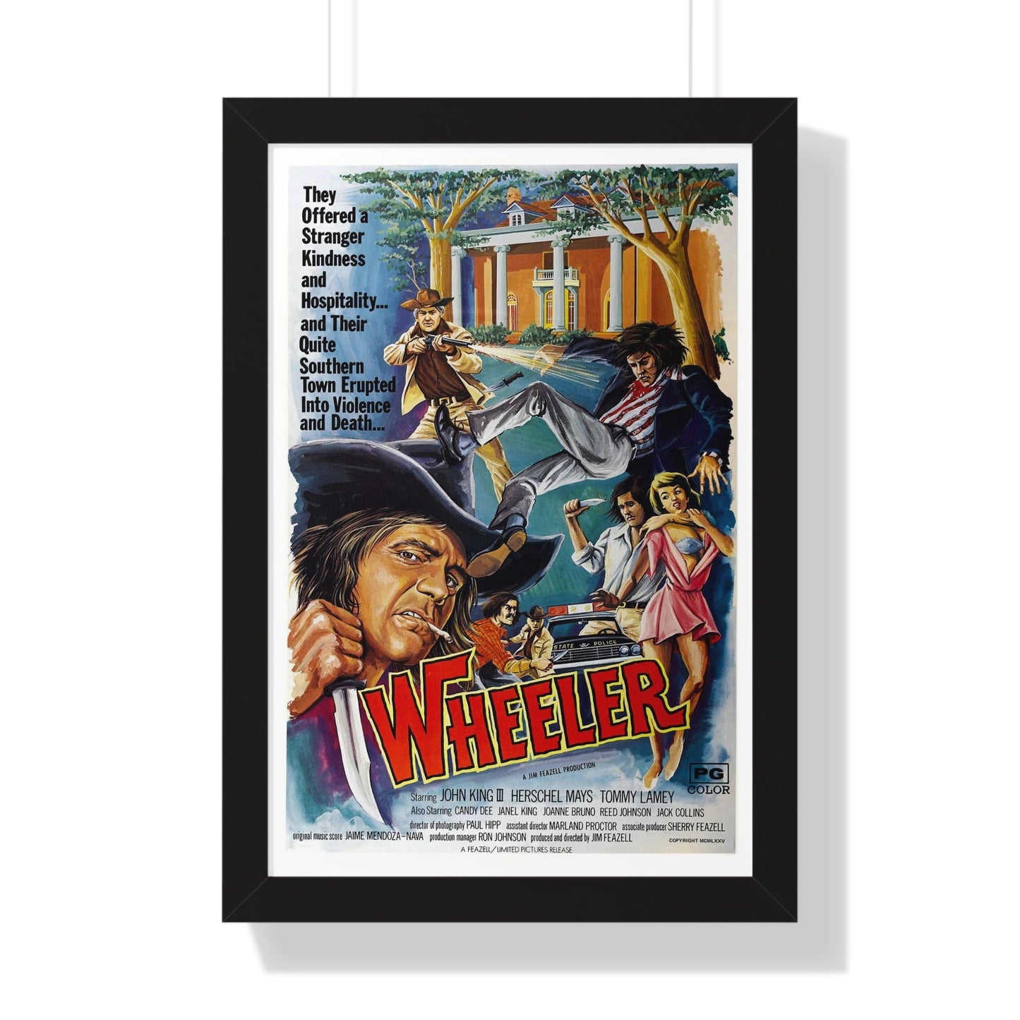 WHEELER 1975 - Framed Movie Poster-16″ x 24″-The Sticker Space