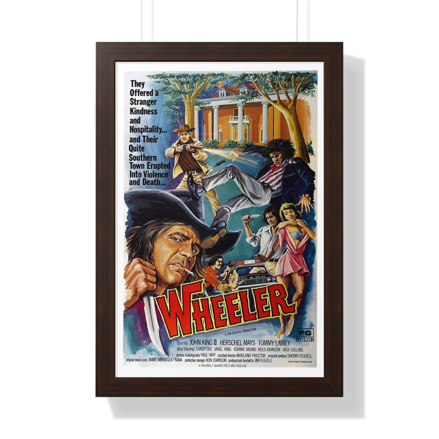 WHEELER 1975 - Framed Movie Poster-16″ x 24″-The Sticker Space