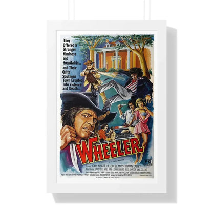 WHEELER 1975 - Framed Movie Poster 16″ x 24″ White - The Sticker Space