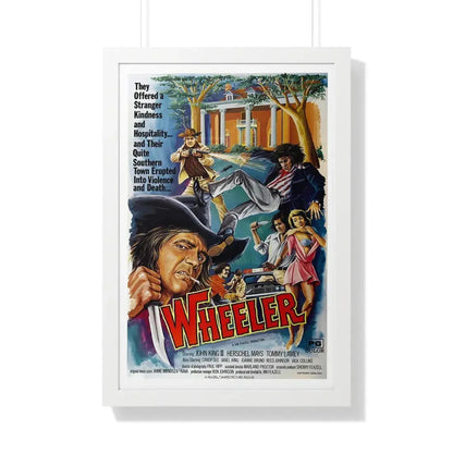 WHEELER 1975 - Framed Movie Poster 20" x 30" White - The Sticker Space
