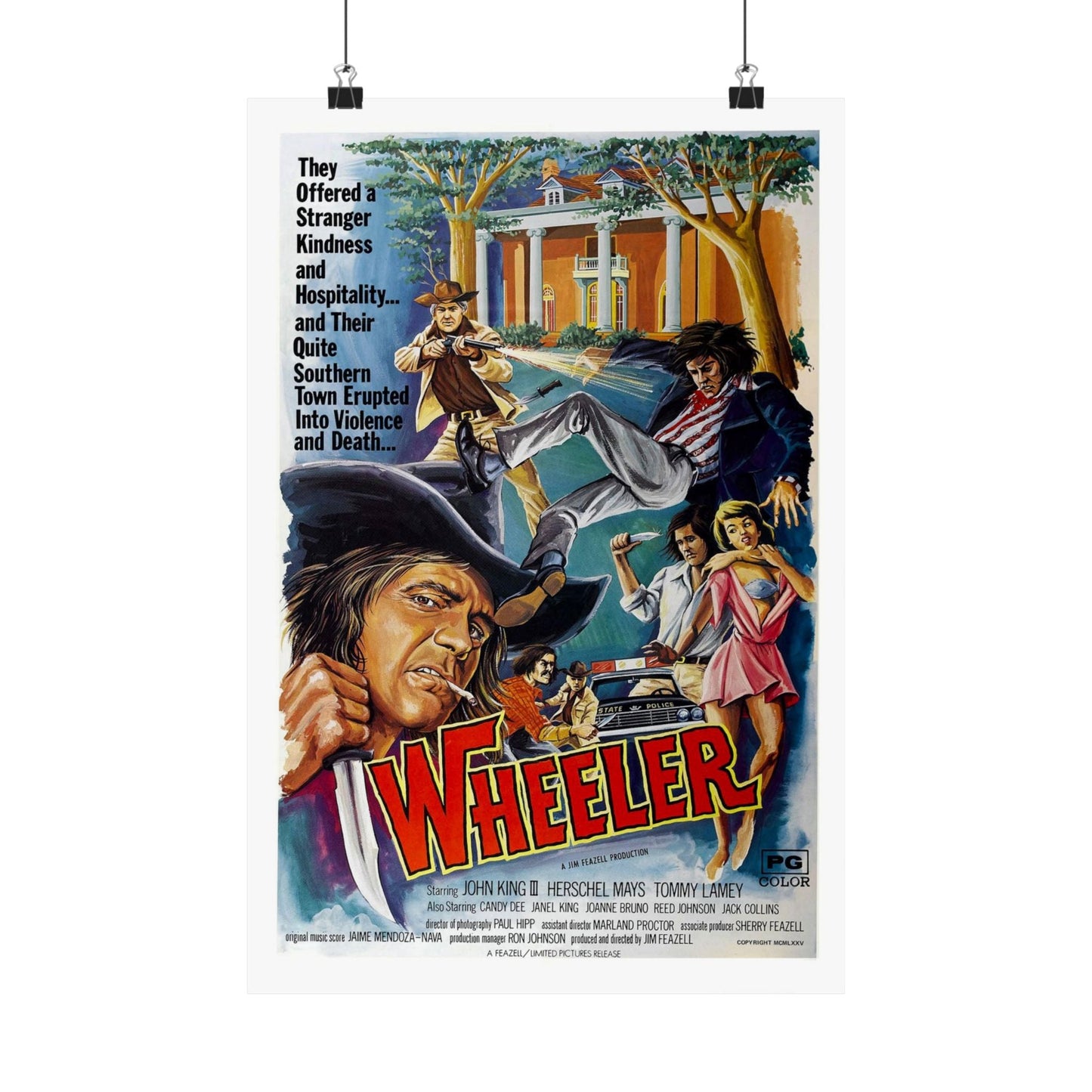 WHEELER 1975 - Paper Movie Poster-12″ x 18″-The Sticker Space