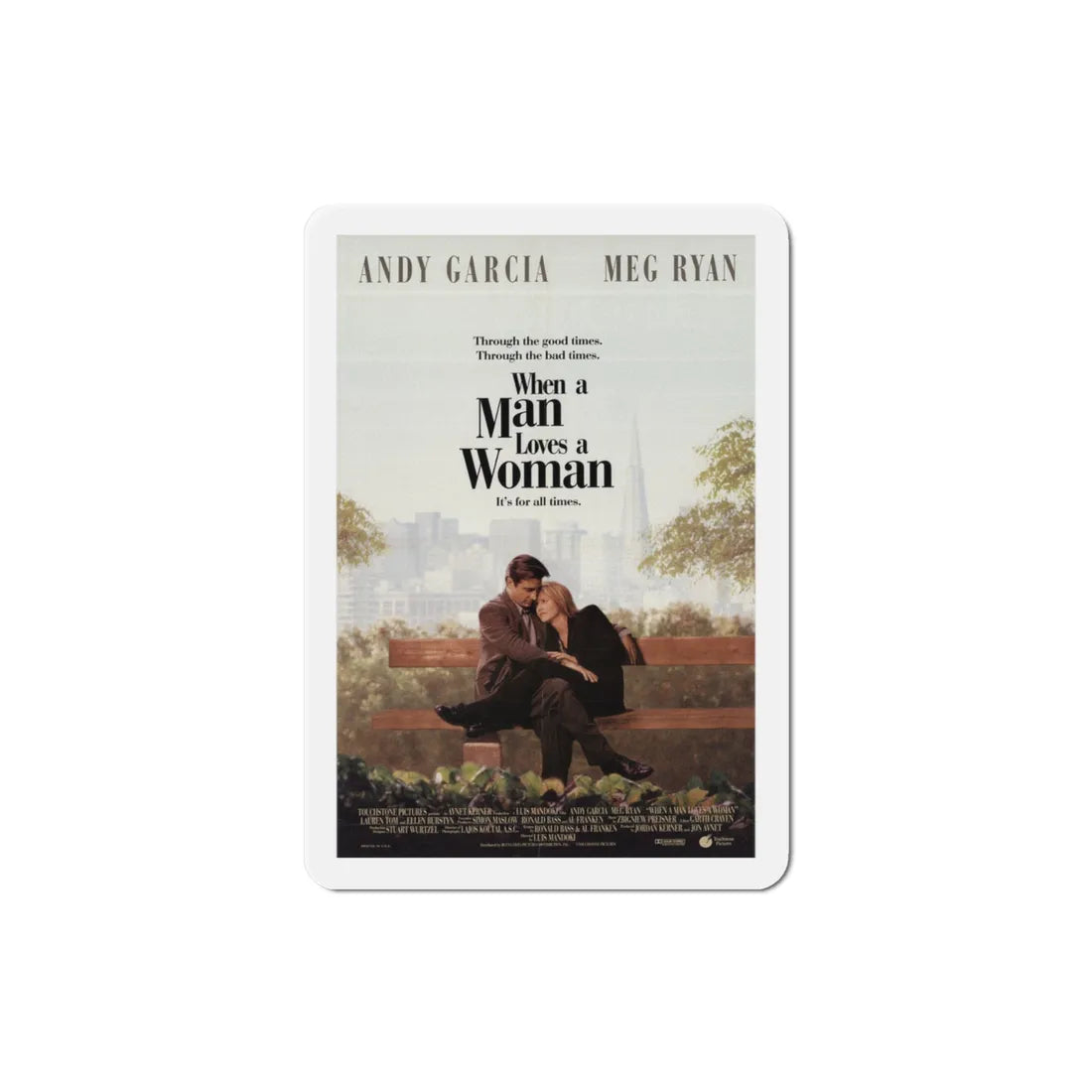 When A Man Loves A Woman 1994 Movie Poster Refrigerator Magnet 3 Inch - The Sticker Space