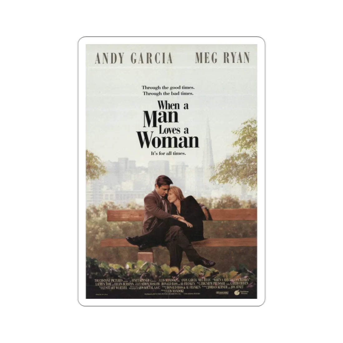 When A Man Loves A Woman 1994 Movie Poster STICKER Vinyl Die-Cut Decal 2 Inch - The Sticker Space