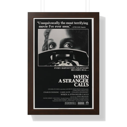 WHEN A STRANGER CALLS 1979 - Framed Movie Poster-16″ x 24″-The Sticker Space