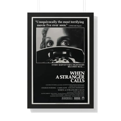 WHEN A STRANGER CALLS 1979 - Framed Movie Poster 20" x 30" Black - The Sticker Space