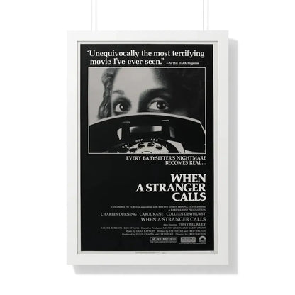 WHEN A STRANGER CALLS 1979 - Framed Movie Poster 20" x 30" White - The Sticker Space