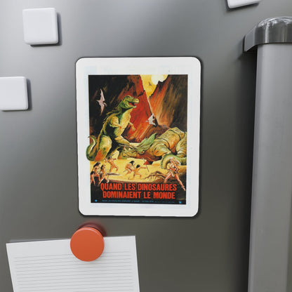 WHEN DINOSAURS RULED THE EARTH (FRENCH) 1970 Movie Poster - Refrigerator Magnet-The Sticker Space