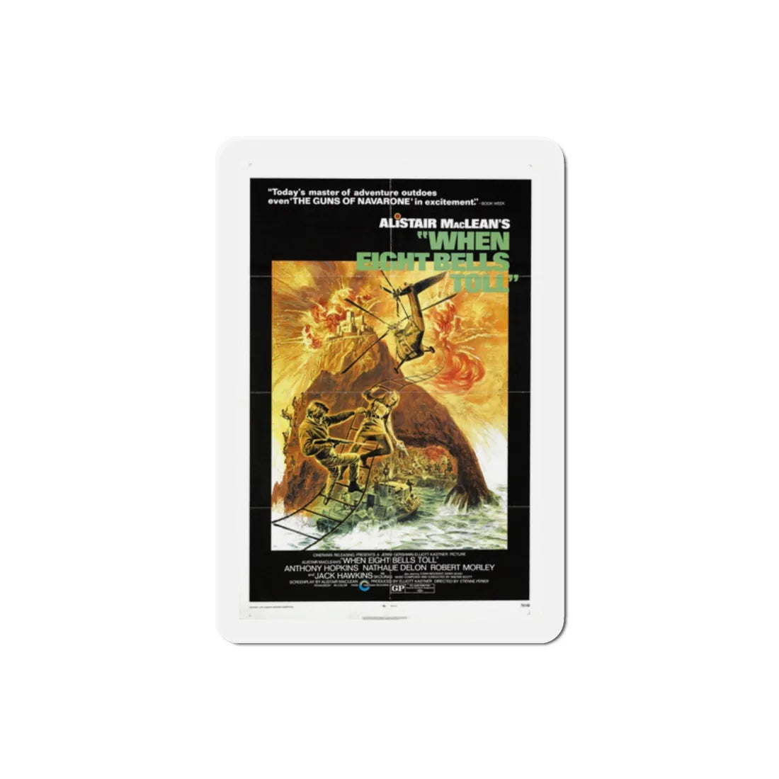 When Eight Bells Toll 1971 Movie Poster Refrigerator Magnet 2 Inch - The Sticker Space