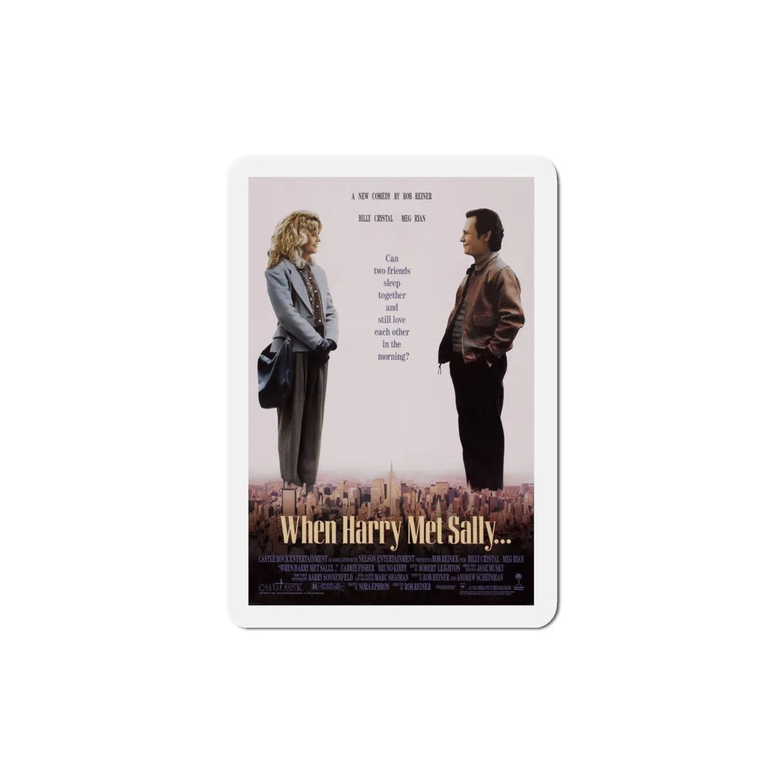When Harry Met Sally 1989 Movie Poster Refrigerator Magnet 4 Inch - The Sticker Space