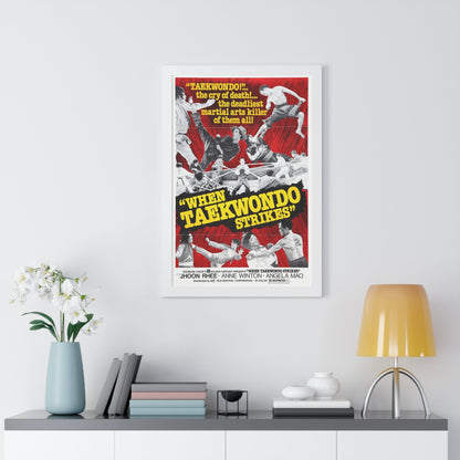 WHEN TAEKWONDO STRIKES 1973 - Framed Movie Poster-The Sticker Space