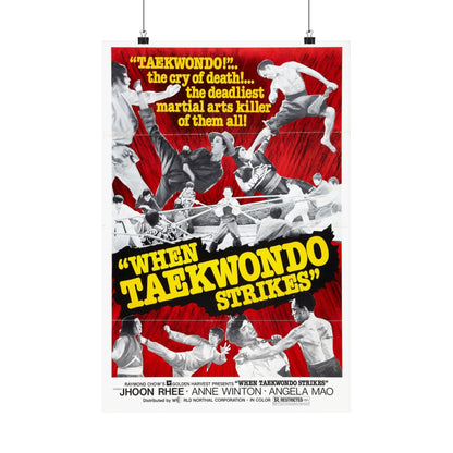 WHEN TAEKWONDO STRIKES 1973 - Paper Movie Poster-16″ x 24″-The Sticker Space