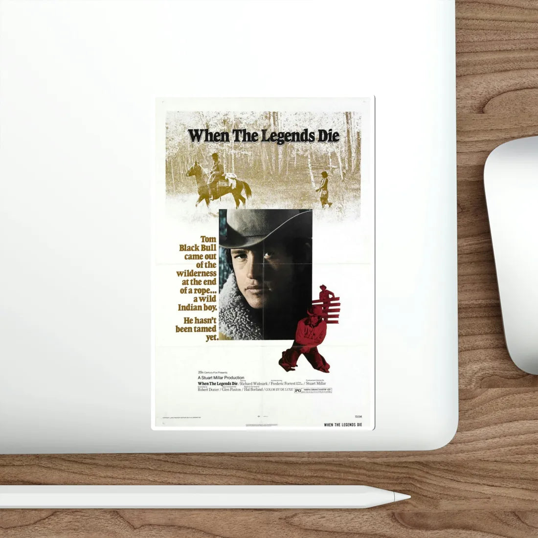 When the Legends Die 1972 Movie Poster STICKER Vinyl Die-Cut Decal - The Sticker Space