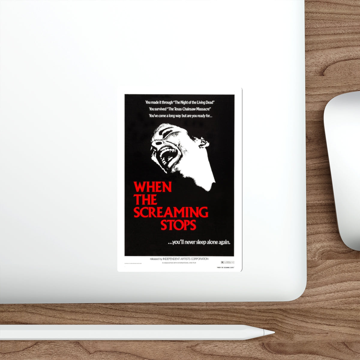 WHEN THE SCREAMING STOPS (LORELEY'S GRASP) 1973 Movie Poster STICKER Vinyl Die-Cut Decal-The Sticker Space