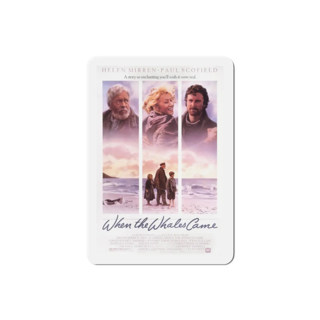 When the Whales Came 1989 Movie Poster Refrigerator Magnet 2 Inch - The Sticker Space