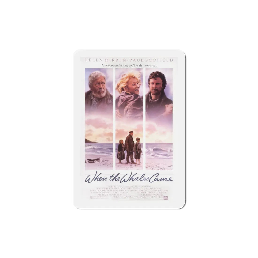 When the Whales Came 1989 Movie Poster Refrigerator Magnet 3 Inch - The Sticker Space