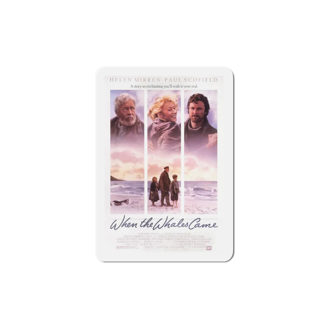 When the Whales Came 1989 Movie Poster Refrigerator Magnet 5 Inch - The Sticker Space