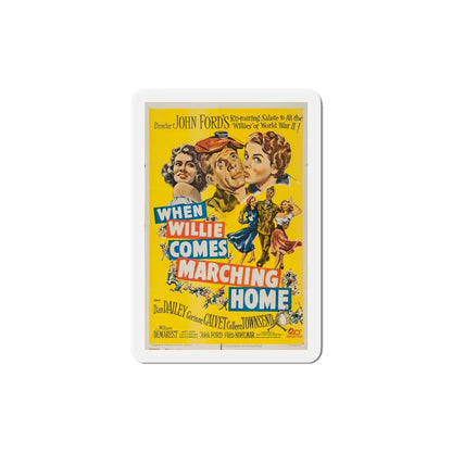 When Willie Comes Marching Home 1950 Movie Poster Refrigerator Magnet 5 Inch - The Sticker Space