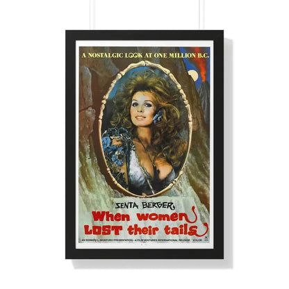 WHEN WOMEN LOST THEIR TAILS 1972 - Framed Movie Poster 20" x 30" Black - The Sticker Space