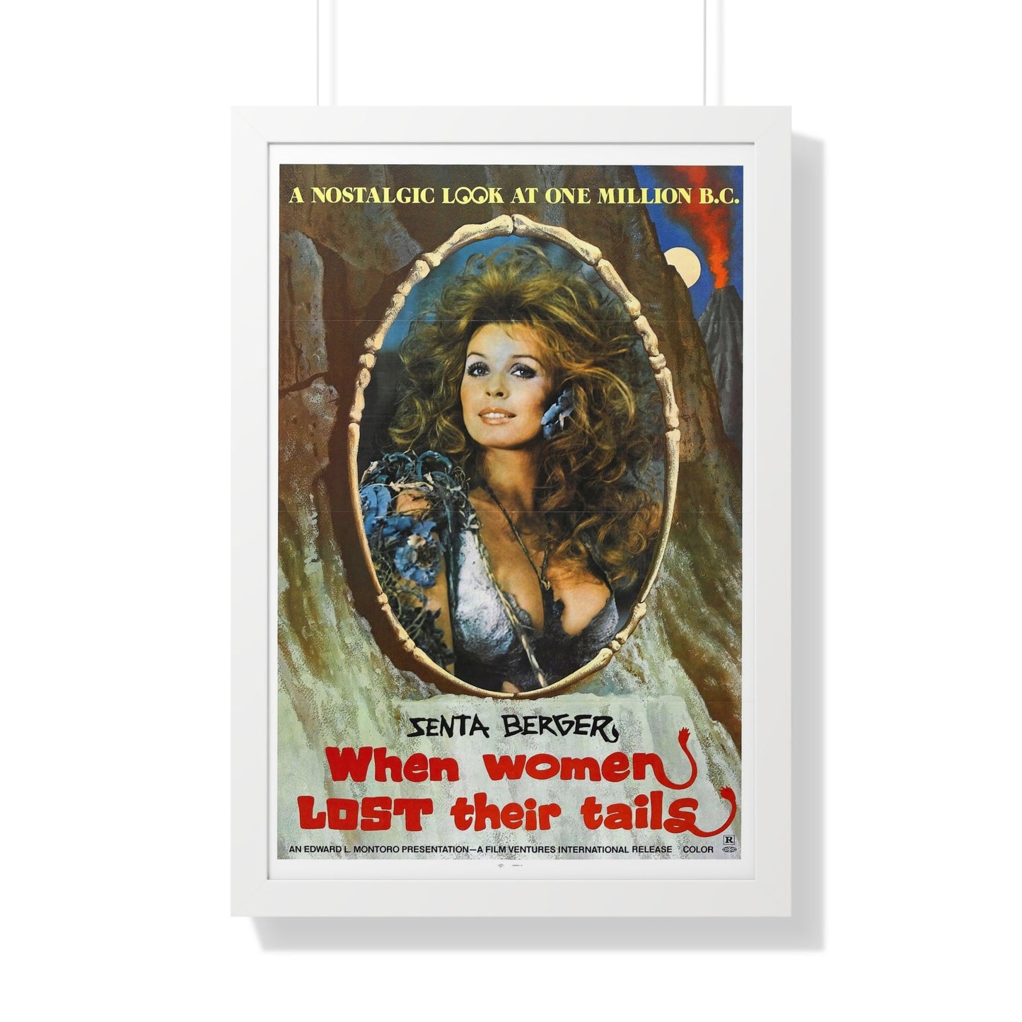 WHEN WOMEN LOST THEIR TAILS 1972 - Framed Movie Poster-20" x 30"-The Sticker Space