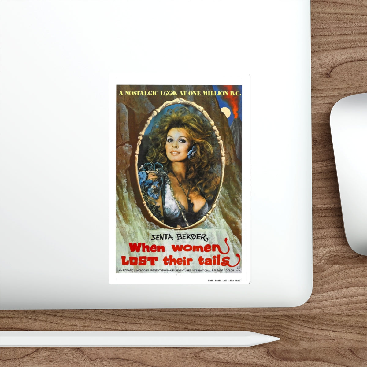 WHEN WOMEN LOST THEIR TAILS 1972 Movie Poster STICKER Vinyl Die-Cut Decal-The Sticker Space