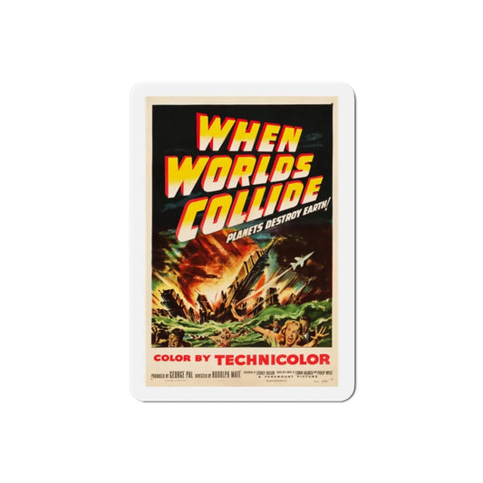 When Worlds Collide 1951 Movie Poster Refrigerator Magnet 2 Inch - The Sticker Space